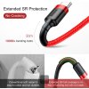 Baseus datový kabel Cafule USB-C 2m 2A červený