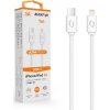 ALIGATOR Datový kabel POWER 3A, USB-C/lightning bílý