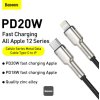 Baseus datový kabel Cafule USB-C na Lightning 0,25m PD 20W černý