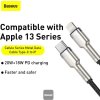 Baseus datový kabel Cafule USB-C/Lightning 1m PD 20W černý