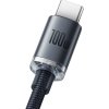 Baseus CAJY000401 Crystal Shine Series Datový Kabel USB - USB-C 100W 1,2m Black