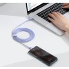 Baseus CAJY000705 Crystal Shine Series Datový Kabel USB-C - USB-C 100W 2m Purple