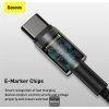Baseus rychlonabíjecí datový kabel Tungsten Gold 100W 1m USB-C na USB-C černý
