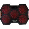 EVOLVEO Ania 14, chladicí podložka pro notebook, 5x ventilátor, červené podsvícení