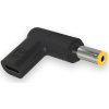 Aligator USB-C napájecí redukce 5,5x2,5 mm pro notebooky Acer/Asus/HP/Lenovo/Toshiba