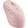 C-TECH WLM-12PK/Ergonomická/Optická/Pro praváky/1 600 DPI/USB+BT/Růžová