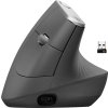 Logitech MX/Vertikální/Optická/Pro praváky/4 000 DPI/Drátová+bezdrátová/Černá