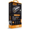 Aligator mini nabíječka do auta Power Delivery 30W,USB-C + USB-A, USB-C kabel pro iPhone/iPad