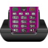 EVOLVEO EasyPhone XR, mobilní telefon pro seniory s nabíjecím stojánkem, růžový