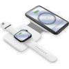 Bezdrátová nabíječka ALIGATOR Mag-Book 2v1, určeno pro MagSafe a nabíjení Apple Watch, 15W, bílá
