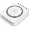 Bezdrátová nabíječka ALIGATOR Mag-Book 2v1, určeno pro MagSafe a nabíjení Apple Watch, 15W, bílá