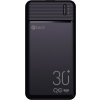 Powerbanka C-tech 30000mAh, Li-Pol, 20W, USB-C/USB-A/micro USB