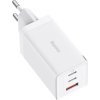 Baseus CCGP120202 GaN5 Pro Quick Nabíječka USB + 2x USB-C 65W White