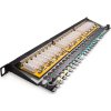 Keline patch panel Cat 5E, HD, kompaktný, 24xRJ45/s, 0,5U