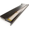 Keline patch panel Cat 5E, HD, kompaktný, 24xRJ45/s, 0,5U