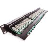 Keline patch panel Cat 5E, kompaktný, 24xRJ45/u