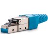 Keline konektor RJ45/s, beznástrojový, pre priamu montáž na inštalačný kábel Cat 7A, Cat 7, Cat 6A, Cat 6