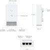 Ubiquiti UniFi Access Door Hub Mini - Rozbočovač, 2x PoE Out, 1x výstup 12V nebo Dry, 2x vstup senzor/tlačítko, 1x PoE++