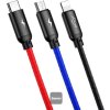 Baseus datový kabel 3v1 microUSB+Lightning+USB-C 1,2m 3,5A