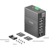 TP-Link IES210GPP - 10-portový Omada Industry PoE Switch, 2x GLAN PoE++, 6x GLAN PoE+, 2x GLAN, 2x Combo Gigabit SFP