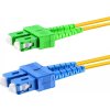 Conexpro optický patch cord, SCupc/SCapc, Duplex, Singlemode 9/125, 3m