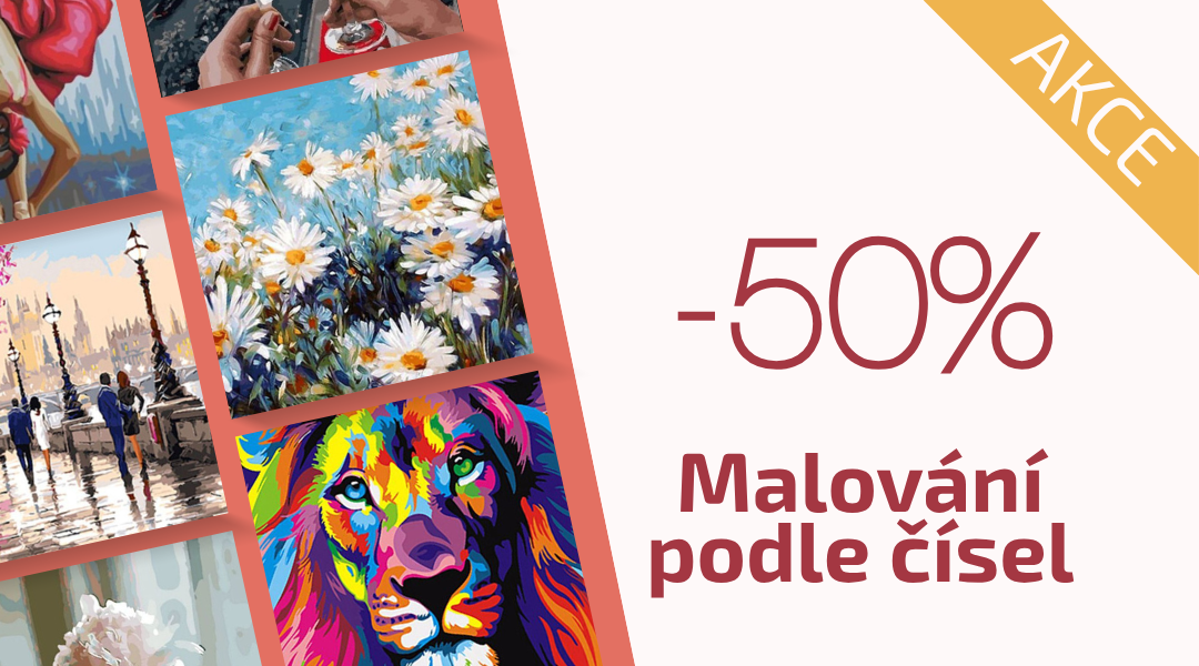 akce 1+1 na obrazy Malováni podle čísel