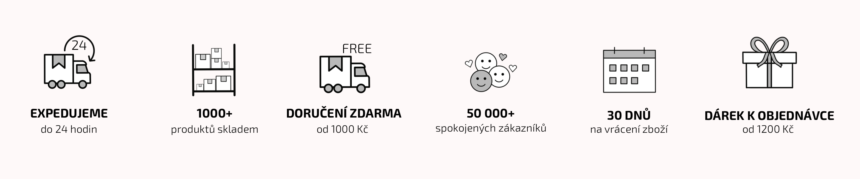 Konkurenční výhody e-shopu PIPPER. Odesíláme do 24 hodin. Více než 1000 produktů skladem. Doručení zdarma od 1000 Kč. Více než 50000 spokojených zákazníků. 30 dní na vrácení zboží. Dárek k objednávce od 1200 Kč.