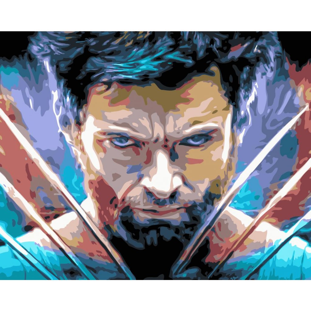 Malování podle čísel s rámem "Wolverine" 50x40cm