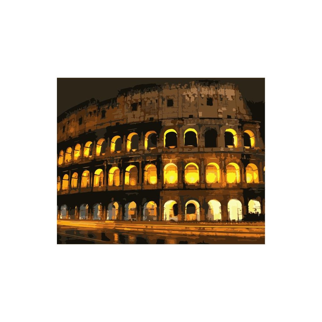Malování podle čísel s rámem "Koloseum" 50x40cm