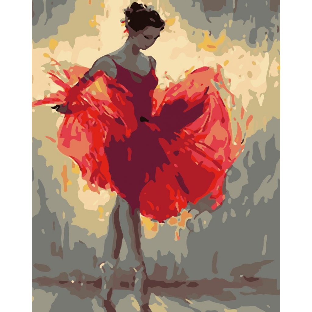 WM 3295 红裙芭蕾舞