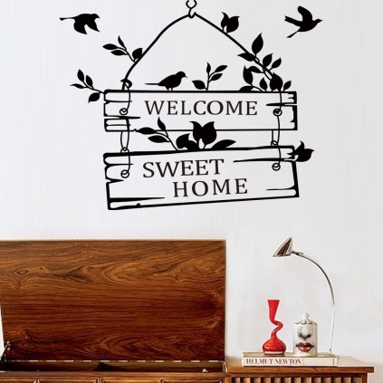 samolepiaca tapeta dekoracna samolepka na stenu vinylova nalepka domov home welcome 1 vitajte dizajn dekoracia nahlad stylovydomov