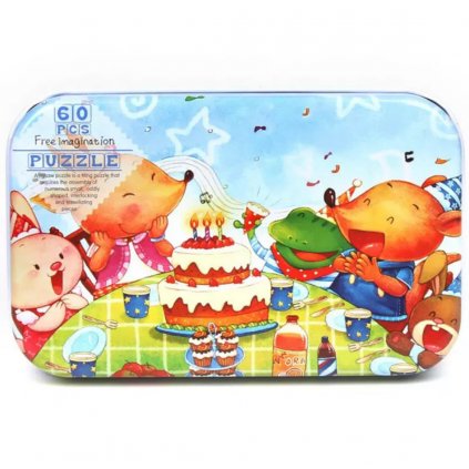 Drevené puzzle oslava