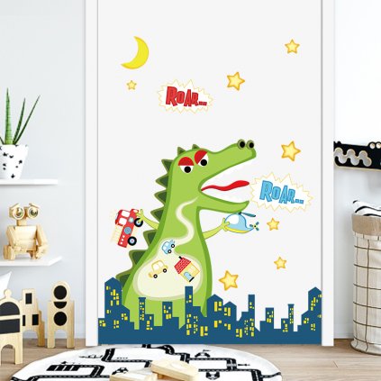 Samolepka na zeď "Godzilla" 73x80cm