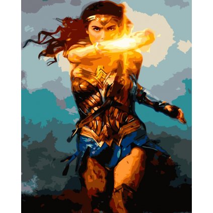 Malování podle čísel s rámem "Wonder Woman" 50x40cm