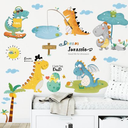 Samolepka na zeď "Dinosauři 11" 119x85cm