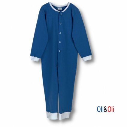 Dětské pyžamo - overal Oli&Oli - modrá barva