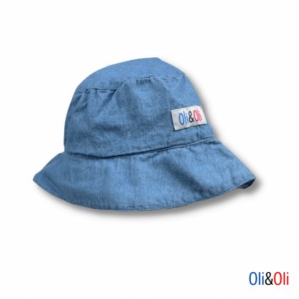 Dětský letní klobouk Oli&Oli - džínový