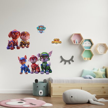 Samolepka na zeď "PAW Patrol - Mighty Pups 2"