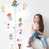 Samolepka na zeď "Dětský metr - Zvířátka s balony 2" 130x80 cm