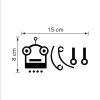 Samolepka na vypínač "Robot" 20x17 cm
