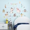 Samolepka na zeď "Zvířátka na oslavě 2" 76x112 cm