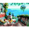 Malování podle čísel s rámem "Terasa" 50x40cm