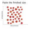 Samolepka na zeď "Červené tečky" 4 - 7 cm