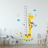 Samolepka na zeď "Dětský metr - Žirafa" 100x180 cm