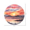 4943 4 kruhova samolepka na zed zapad slunce
