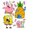 Samolepka na zeď "SpongeBob"