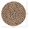 5198 1 kruhova samolepka na zed leopardi vzor