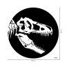 5898 1 kruhova samolepka na zed t rex kostra
