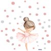 Textilní samolepka na zeď "Baletka"