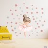 Textilní samolepka na zeď "Baletka"